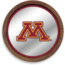 Load image into Gallery viewer, Minnesota Golden Gophers: &quot;Faux&quot; Barrel Top Mirrored Wall Sign - The Fan-Brand