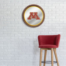 Load image into Gallery viewer, Minnesota Golden Gophers: &quot;Faux&quot; Barrel Top Mirrored Wall Sign - The Fan-Brand