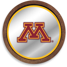 Load image into Gallery viewer, Minnesota Golden Gophers: &quot;Faux&quot; Barrel Top Mirrored Wall Sign - The Fan-Brand