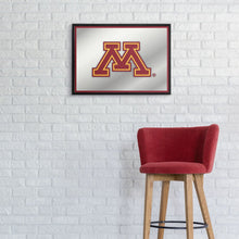 Load image into Gallery viewer, Minnesota Golden Gophers: Framed Mirrored Wall Sign - The Fan-Brand