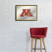 Load image into Gallery viewer, Minnesota Golden Gophers: Framed Mirrored Wall Sign - The Fan-Brand