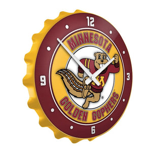 Minnesota Golden Gophers: Goldy - Bottle Cap Wall Clock - The Fan-Brand