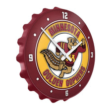 Load image into Gallery viewer, Minnesota Golden Gophers: Goldy - Bottle Cap Wall Clock - The Fan-Brand