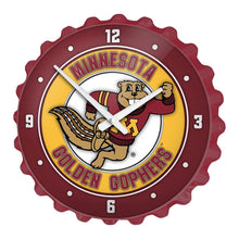 Load image into Gallery viewer, Minnesota Golden Gophers: Goldy - Bottle Cap Wall Clock - The Fan-Brand