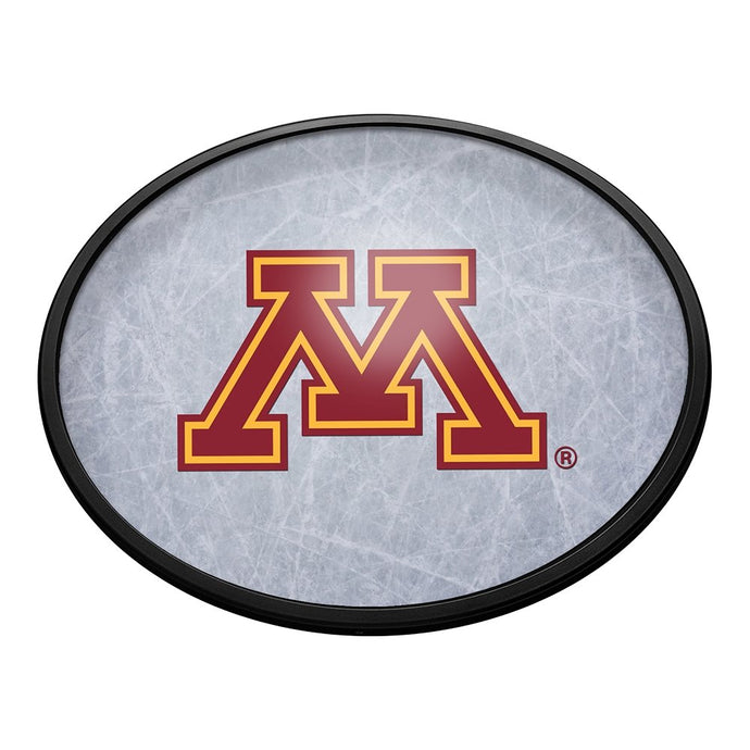 Minnesota Golden Gophers: Ice Rink - Oval Slimline Lighted Wall Signs - The Fan-Brand