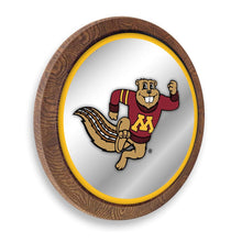 Load image into Gallery viewer, Minnesota Golden Gophers: Mascot - &quot;Faux&quot; Barrel Top Mirrored Wall Sign - The Fan-Brand