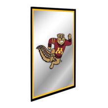 Load image into Gallery viewer, Minnesota Golden Gophers: Mascot - Framed Mirrored Wall Sign - The Fan-Brand
