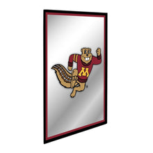 Load image into Gallery viewer, Minnesota Golden Gophers: Mascot - Framed Mirrored Wall Sign - The Fan-Brand
