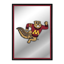 Load image into Gallery viewer, Minnesota Golden Gophers: Mascot - Framed Mirrored Wall Sign - The Fan-Brand