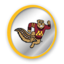 Load image into Gallery viewer, Minnesota Golden Gophers: Mascot - Modern Disc Mirrored Wall Sign - The Fan-Brand