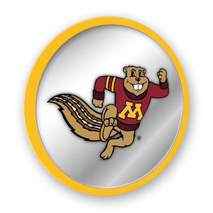 Minnesota Golden Gophers: Mascot - Modern Disc Mirrored Wall Sign - The Fan-Brand