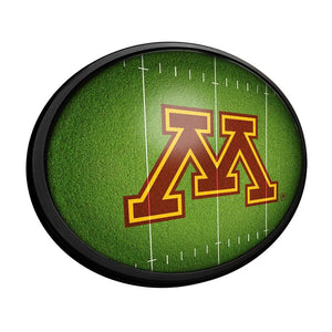 Minnesota Golden Gophers: On the 50 - Oval Slimline Lighted Wall Sign - The Fan-Brand