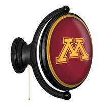 Load image into Gallery viewer, Minnesota Golden Gophers: Original Oval Rotating Lighted Wall Sign - The Fan-Brand