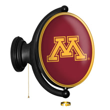 Load image into Gallery viewer, Minnesota Golden Gophers: Original Oval Rotating Lighted Wall Sign - The Fan-Brand