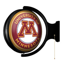 Load image into Gallery viewer, Minnesota Golden Gophers: Original Round Rotating Lighted Wall Sign - The Fan-Brand