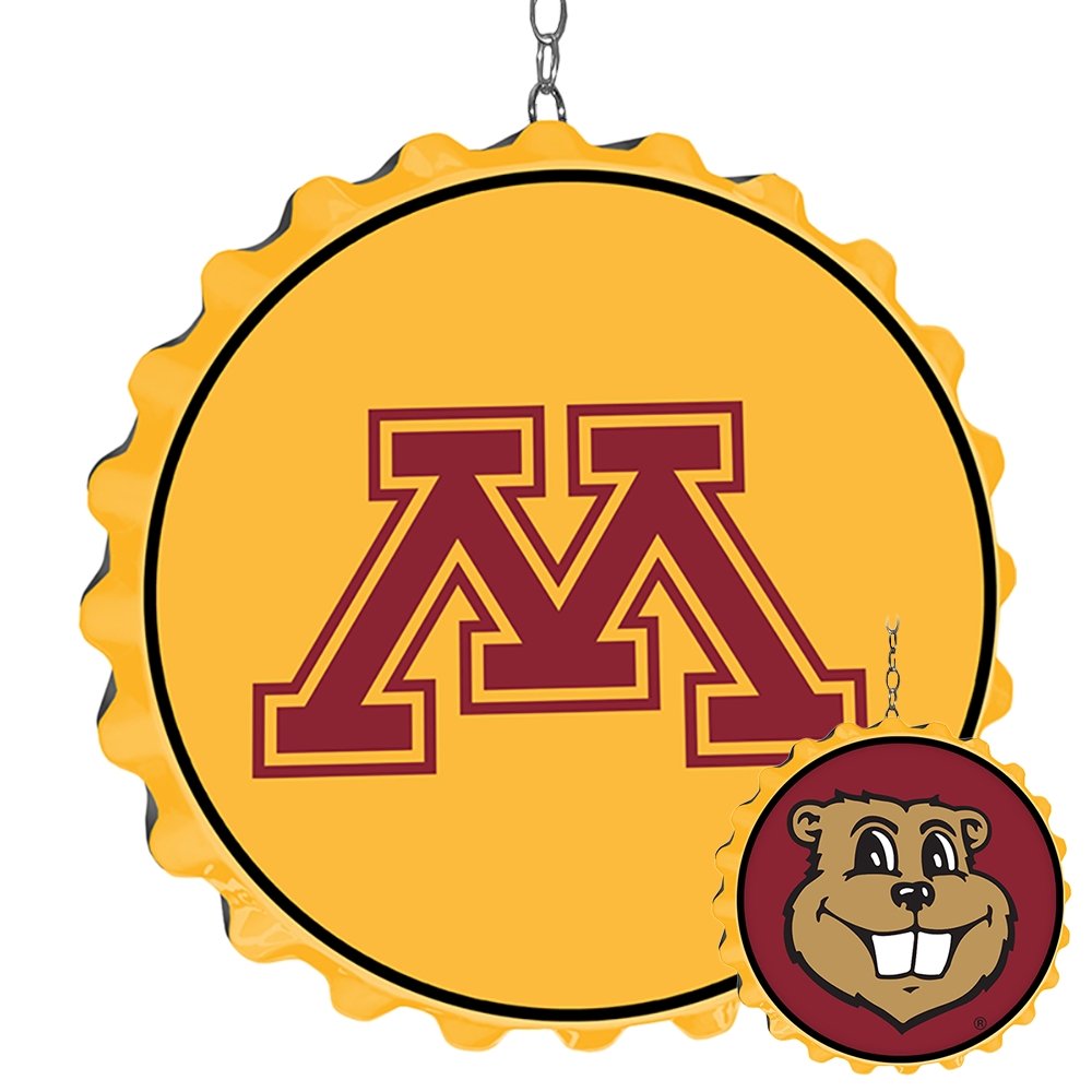 Minnesota Golden Gophers: Round Bottle Cap Dangler - The Fan-Brand