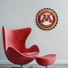 Load image into Gallery viewer, Minnesota Golden Gophers: Round Bottle Cap Wall Sign - The Fan-Brand