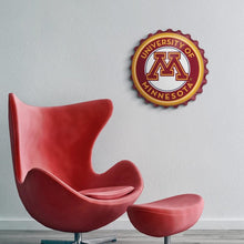 Load image into Gallery viewer, Minnesota Golden Gophers: Round Bottle Cap Wall Sign - The Fan-Brand