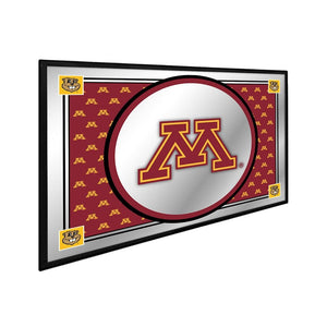 Minnesota Golden Gophers: Team Spirit - Framed Mirrored Wall Sign - The Fan-Brand