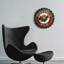 Load image into Gallery viewer, Minnesota Wild: Bottle Cap Wall Clock - The Fan-Brand