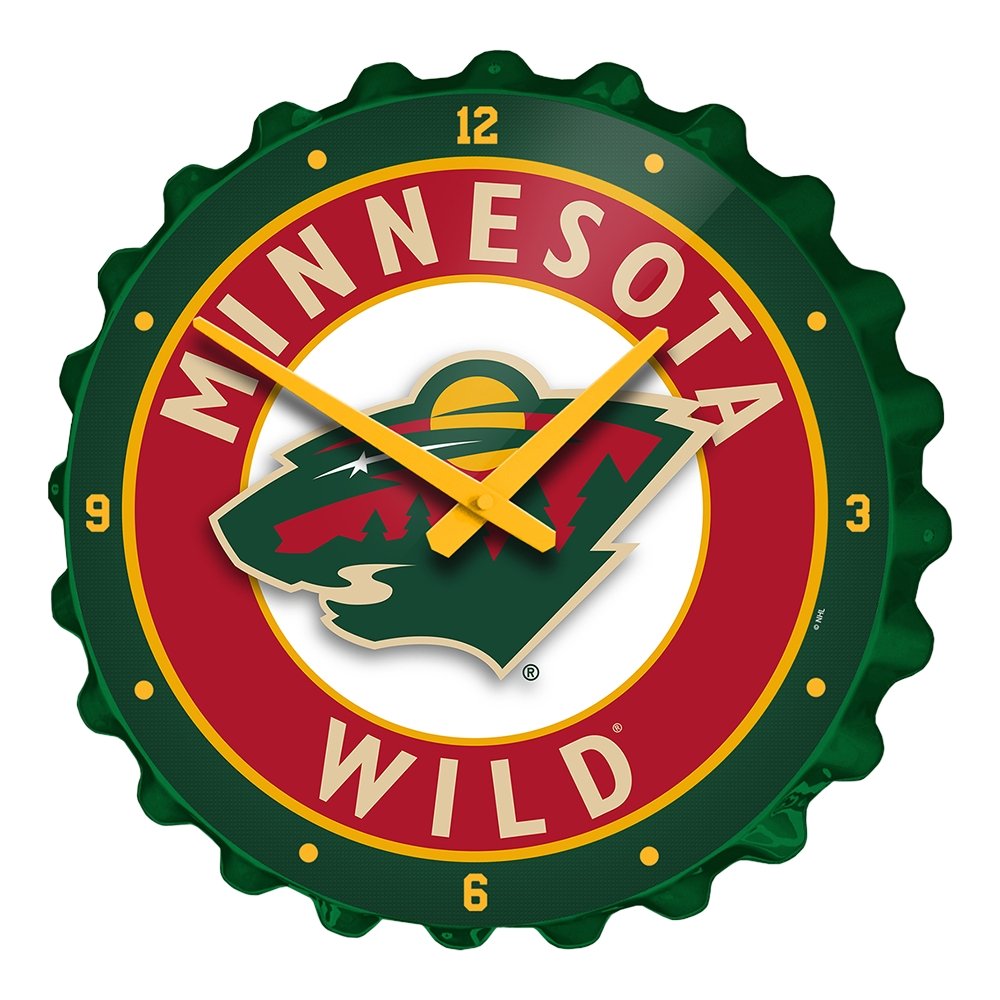 Minnesota Wild: Bottle Cap Wall Clock - The Fan-Brand