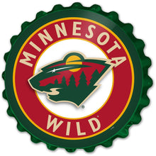 Load image into Gallery viewer, Minnesota Wild: Bottle Cap Wall Sign - The Fan-Brand