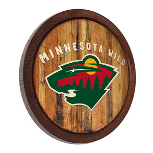 Minnesota Wild: "Faux" Barrel Top Sign - The Fan-Brand