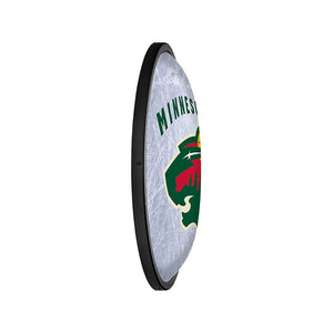 Minnesota Wild: Ice Rink - Oval Slimline Lighted Wall Sign - The Fan-Brand