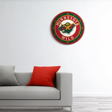 Load image into Gallery viewer, Minnesota Wild: Modern Disc Wall Clock - The Fan-Brand