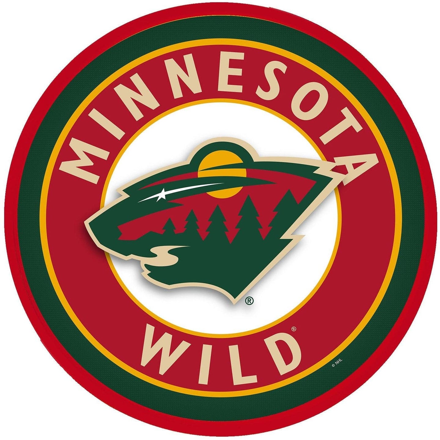 Minnesota Wild: Modern Disc Wall Sign - The Fan-Brand