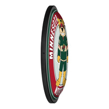 Load image into Gallery viewer, Minnesota Wild: Nordy - Round Slimline Lighted Wall Sign - The Fan-Brand