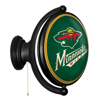 Load image into Gallery viewer, Minnesota Wild: Original Oval Rotating Lighted Wall Sign - The Fan-Brand