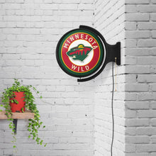 Load image into Gallery viewer, Minnesota Wild: Original Round Rotating Lighted Wall Sign - The Fan-Brand