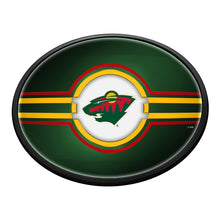 Load image into Gallery viewer, Minnesota Wild: Oval Slimline Lighted Wall Sign - The Fan-Brand