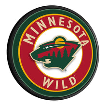 Load image into Gallery viewer, Minnesota Wild: Round Slimline Lighted Wall Sign - The Fan-Brand
