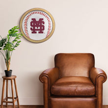 Load image into Gallery viewer, Mississippi State Bulldogs: Baseball - &quot;Faux&quot; Barrel Top Wall Sign - The Fan-Brand