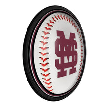 Load image into Gallery viewer, Mississippi State Bulldogs: Baseball - Round Slimline Lighted Wall Sign - The Fan-Brand