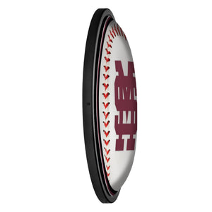 Mississippi State Bulldogs: Baseball - Round Slimline Lighted Wall Sign - The Fan-Brand