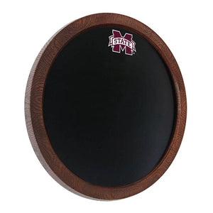 Mississippi State Bulldogs: Chalkboard "Faux" Barrel Top Sign - The Fan-Brand