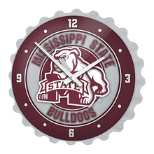 Load image into Gallery viewer, Mississippi State Bulldogs: Mascot - Bottle Cap Wall Clock - The Fan-Brand