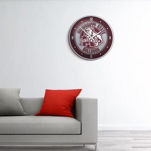 Mississippi State Bulldogs: Mascot - Modern Disc Wall Clock - The Fan-Brand