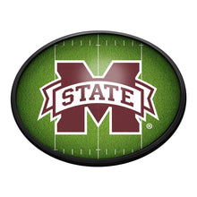 Load image into Gallery viewer, Mississippi State Bulldogs: On the 50 - Oval Slimline Lighted Wall Sign - The Fan-Brand