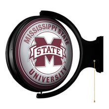 Load image into Gallery viewer, Mississippi State Bulldogs: Original Round Rotating Lighted Wall Sign - The Fan-Brand