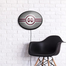 Load image into Gallery viewer, Mississippi State Bulldogs: Oval Slimline Lighted Wall Sign - The Fan-Brand