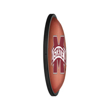 Load image into Gallery viewer, Mississippi State Bulldogs: Pigskin - Oval Slimline Lighted Wall Sign - The Fan-Brand