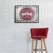 Load image into Gallery viewer, Mississippi State Bulldogs: Team Spirit - Framed Mirrored Wall Sign - The Fan-Brand