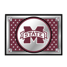 Load image into Gallery viewer, Mississippi State Bulldogs: Team Spirit - Framed Mirrored Wall Sign - The Fan-Brand