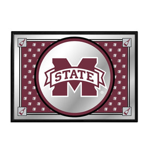 Mississippi State Bulldogs: Team Spirit - Framed Mirrored Wall Sign - The Fan-Brand