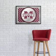 Load image into Gallery viewer, Mississippi State Bulldogs: Team Spirit - Framed Mirrored Wall Sign - The Fan-Brand