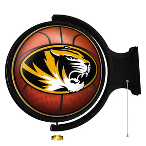 Missouri Tigers: Basketball - Original Round Rotating Lighted Wall Sign - The Fan-Brand